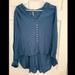 Free People Tops | Blue Free People Top - Size Medium | Color: Blue | Size: M