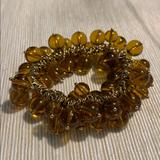 J. Crew Jewelry | J Crew Glass Beaded Bracelet In Amber Color | Color: Red | Size: Os