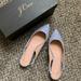 J. Crew Shoes | J.Crew Pointy Toe Slingback Stripe | Color: Blue/White | Size: 9