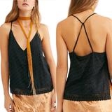 Free People Tops | Free People Bright Lights Beaded Camisole | Color: Black | Size: Various