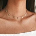 Urban Outfitters Jewelry | Dainty Star Choker Necklace | Color: Gold | Size: Os