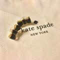 Kate Spade Jewelry | Kate Spade Black Enamel Bow Gold Earrings Studs | Color: Black/Gold | Size: Os