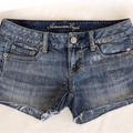 American Eagle Outfitters Shorts | American Eagle Glitter Jean Shorts Sz 6 | Color: Blue | Size: 6