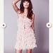 Free People Dresses | Free People Ballet Slipper Pink Heart Ruffle Dress | Color: Cream/Pink | Size: 0