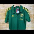 Adidas Shirts | Adidas Portland Timbers Mls Polo Shirt Large B17 | Color: Gold/Green | Size: M