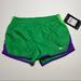 Nike Bottoms | Nike Girls Dri-Fit Running Shorts 6 6x | Color: Green/Purple | Size: Various