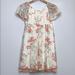 Disney Dresses | Disney Beige Cream Lace Floral Girl’s Dress | Color: Cream/Tan | Size: Large 14/16