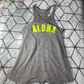 American Eagle Outfitters Tops | Aloha Flowy Vacation Top, High Neck Tank Top, Grey & Green Top, American Eagle | Color: Green/Tan | Size: Xs