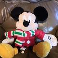 Disney Toys | Disney Winter Mickey Mouse Plush Toy | Color: Red/White | Size: Osbb