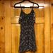 American Eagle Outfitters Dresses | Flowy Off The Shoulder Patterned Summer Dress | Color: Black/Pink | Size: Xxs