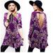 Free People Dresses | Free People Smooth Talker Tunic Dress Size S | Color: Purple/Red | Size: S