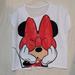 Disney Tops | Disney Minnie Mouse Shirt | Color: White | Size: Lj