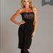 Jessica Simpson Dresses | Jessica Simpson Lace Bodice Strapless Dress *Nwt* | Color: Black | Size: 6