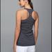 Lululemon Athletica Tops | Lululemon Cool Racerback Tank | Color: Black/Gray | Size: 4