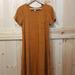 Lularoe Dresses | Nwot Lularoe Size Xs Orange Carly T-Shirt Dress | Color: Gray/Orange | Size: Xs