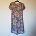 Lularoe Dresses | Lularoe Carly Floral Dress | Color: Blue/Yellow | Size: Xxs