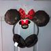 Disney Accessories | Disney Minnie Mouse Ear Muffs | Color: Black/Red | Size: Osg