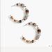 J. Crew Jewelry | J.Crew Multi Bead Hoop Earring | Color: Brown/Gold | Size: Os