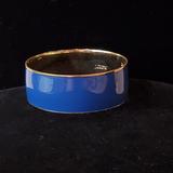 J. Crew Jewelry | J Crew Blue Enamel And Gold Tone Bangle Classic | Color: Blue/Gold | Size: 1 Inch