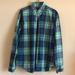 American Eagle Outfitters Shirts | Aeo | Long Sleeve Button-Up | Color: Blue/Green | Size: L