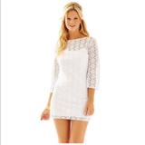 Lilly Pulitzer Dresses | Lilly Pulitzer Topanga Lace Tunic Dress Size S | Color: White | Size: S