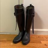 Burberry Shoes | Burberry Riding Rain Boot, Size 36 | Color: Black | Size: 6