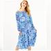 Lilly Pulitzer Dresses | Lilly Pulitzer Jennie Off Shoulder Midi Dress | Color: Blue | Size: Xs