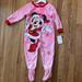 Disney Pajamas | Disney Junior Minnie Footed Pj | Color: Pink/Red | Size: 3tg