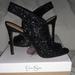 Jessica Simpson Shoes | Jessica Simpson Sparkling High Heels | Color: Black/Silver | Size: 8.5