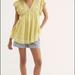 Free People Tops | Free People Tunic #Freepeople | Color: Green/Yellow | Size: M