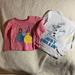 Disney Shirts & Tops | Lot Of Two Disney Shirts Size Xs (4 And 4/5) | Color: Pink/Silver/White | Size: 4g