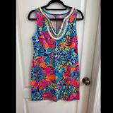 Lilly Pulitzer Dresses | Lilly Pulitzer | Cotton Shift Dress | Multicolor | Color: Blue/Pink | Size: S