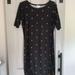 Lularoe Dresses | Lularoe Julia Dress | Color: Black/Gold | Size: M