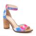 Jessica Simpson Shoes | Jessica Simpson Maivel Loopzilla Tie Dye Ankle Strap Sandals Size 9m New In Box | Color: Blue/Pink | Size: 9