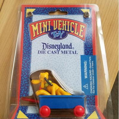 Disney Toys | Disneyland Die Cast Mini Vehicle Toy- Pluto | Color: Blue/Gold | Size: Boys Or Girls