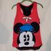 Disney Tops | Disney Minnie Mouse Shirt | Color: Black/Red | Size: Lj