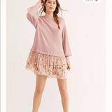Free People Dresses | Free People Opposite Attraction Thermal Mini Dress | Color: Pink/White | Size: Various