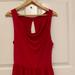 Free People Dresses | Free People Cowl Neck/Highlow Dress | Color: Red | Size: M