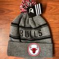 Adidas Accessories | Bulls Gray Beanie/ Skullcap/ Hat | Color: Gray/Red | Size: Os