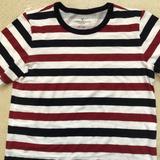 American Eagle Outfitters Tops | American Eagle Outfitters Women’s Striped Tee | Color: Black/Red | Size: S