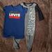 Levi's One Pieces | Levi's Baby Boy Body Suit And Footie | Color: Blue | Size: 3mb