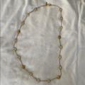 Coach Jewelry | Coach Gold And Clear Bead Necklace | Color: Gold | Size: Os