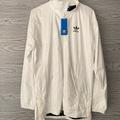 Adidas Jackets & Coats | Adidas Tyvek White Coach Full Zip | Color: White | Size: S