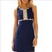 Lilly Pulitzer Dresses | Lilly Pulitzer Navy And Gold Dress Size 00 | Color: Blue/Gold | Size: 00