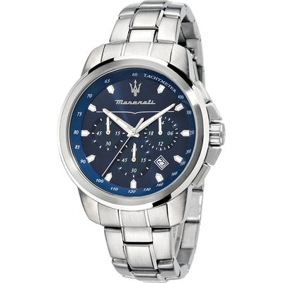 Maserati Chronograph Edelstahl blau, silber Herren Image