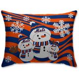 New York Mets 20'' x 26'' Holiday Snowman Bed Pillow