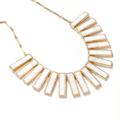 Kate Spade Jewelry | Kate Spade Mother Of Shell Bar Statement Necklace | Color: Gold/White | Size: Os