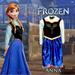 Disney Costumes | Disney Anna Frozen Costume Size 8-10 | Color: Black/Blue | Size: 8-10