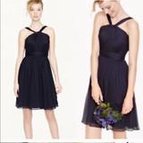 J. Crew Dresses | J Crew Bridesmaid Dress In Silk Chiffon | Color: Black | Size: 4