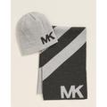 Michael Kors Accessories | Michael Kors Men’s Reversible Beanie & Scarf Set | Color: Black/Gray | Size: Os